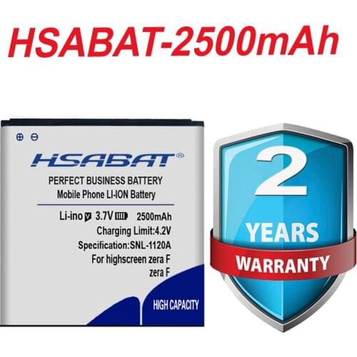 HSABAT 2500mAh Battery for highscreen zera F rev.s