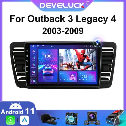 4G+64G 8-core Android 10.0 Car Radio For Subaru Outback 3 Legacy 4 2003-2009 2din GPS Navigation carplay Multimedia Video Player