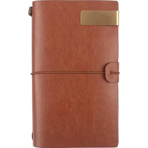 Retro Hand Account Book A6 Notepad Diary Book Business Creative Loose-leaf Notebook Can Put Card Practical Hand Account Books