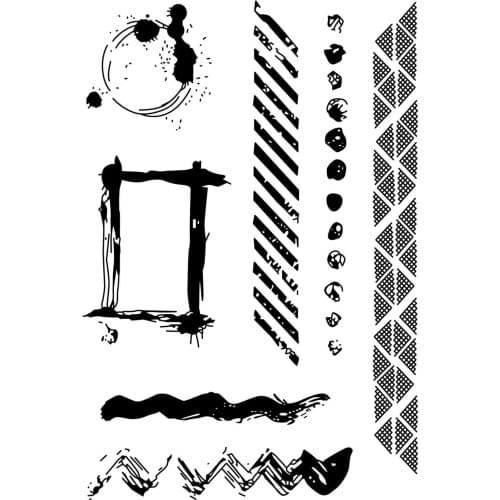 Background stamp Clear Stamp for Scrapbooking Transparent Silicone Rubber DIY Photo Album Decor A273