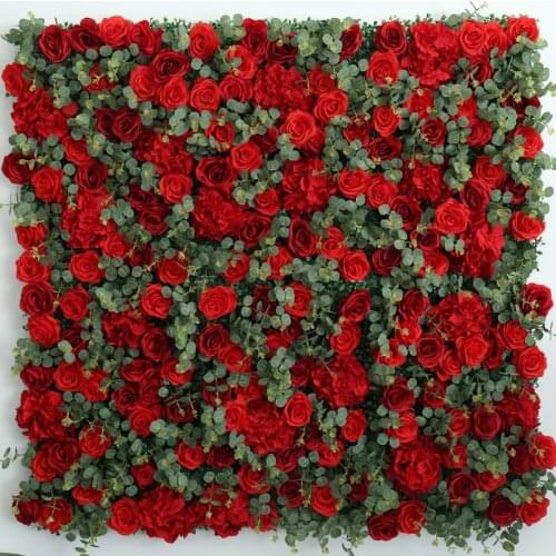 Custom Artificial Flowers Background Wall Hydrangea Rose Wedding Party Holiday Window Decoration party Decoration Christmas