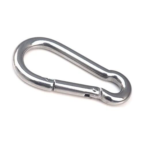 10PCS/LOT AISI 304 Stainless Steel M4 Carabiner Carbine Snap Hook Key Lock