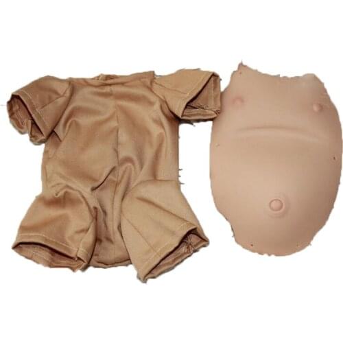 20-22 "Soft Vinyl Belly Rebirth Baby Doll Kit Body Board Cloth Birthday Gift Baby Boy Clothing Newborn Baby Girl Cloth Newborn