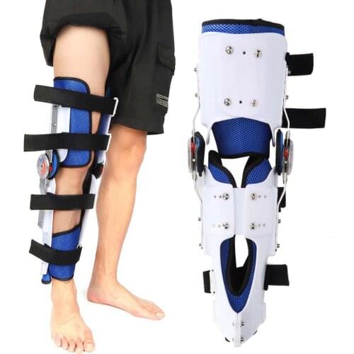 Medical Adjustable Knee Leg Joint Support Injury Splints Orthopedic Ligament Rehabilitation Foot Ankle Fractures Knee Pad Breath