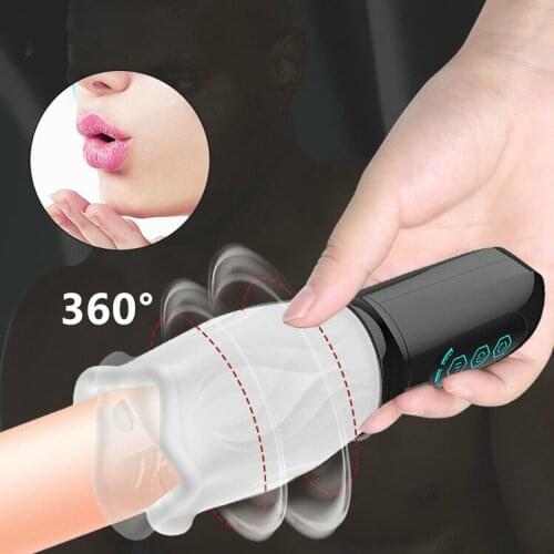 Male Masturbator Oral Sex Trainer Vibrator Sex Toys For Men Vagina Real Pussy Adult Delay Automatic Climax Glans Stimulate Ma L1