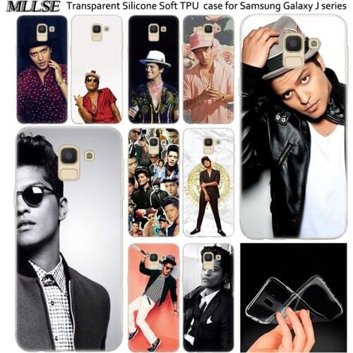 Singer Bruno Mars Soft Silicone Case For Samsung Galaxy J2Pro J4 J6 J8 2018 J3 J5 J7 2016 2017EU Prime CORE Plus Fashion Cover