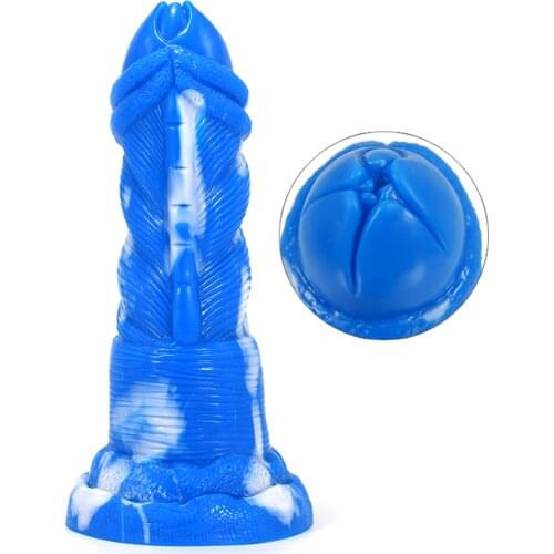 New Arrival Alien Soft Anal Dildo Suction Cup Anal Butt Plug Flower Ass Massager Silicone Sex Toys For Women Men Gay Masturbater