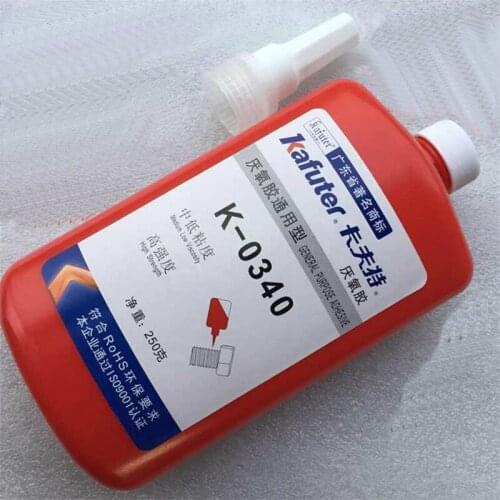 New 2pcs kafuter K-0340 250g metal thread locking agent anaerobic adhesive high strength screw thread antirust glue