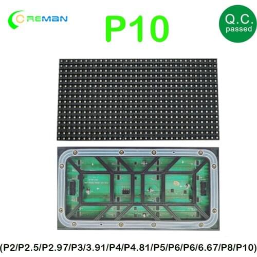 P6 P8 P10 Outdoor LED Module 320x160mm SMD3535 3-in-1 320*160mm RGB LED Video Panel Unit 32*16 Pixels IP65 Waterproof
