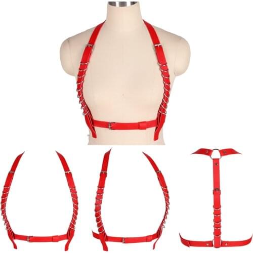 Sexy Lingerie Punk Leather Harness Belt Corset Womens Underwear Tops Garters Pole Dance Harajuku Goth Accessories Sword Belt