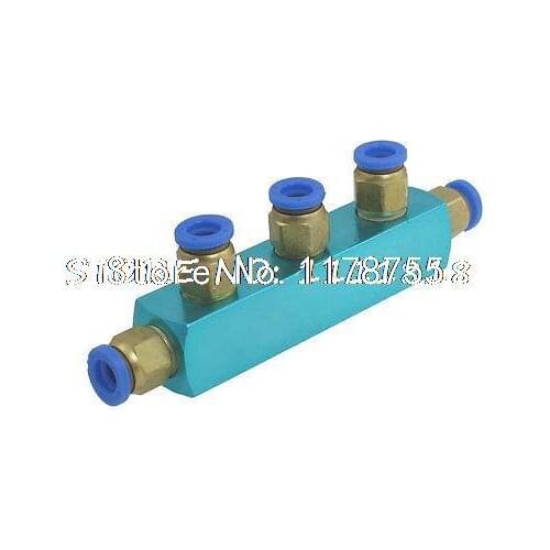 Air Hose Fitting 8mm 3 Way Push in Connect Quick Coupler Cbkud