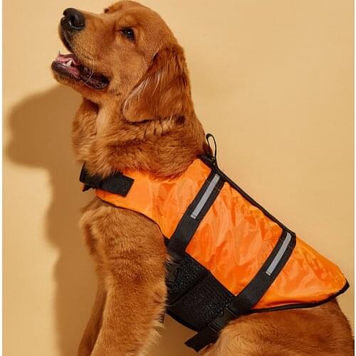 Adjustable pet life jackets, large and small dog vests, summer swimsuits for dogs