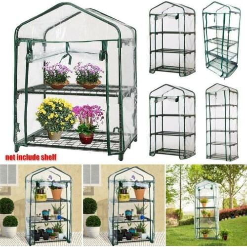PVC Warm Garden Household Plant Greenhouse Cover Waterproof Protect Garden Plants Flowers Mini Outdoor Grow House 2/3/4/5 Tier