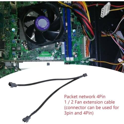Cooler Extension Motherboard Wire Splitter Power Adapter 3Pin Fan Cable 4Pin Female To PWM Computer Male Cooling