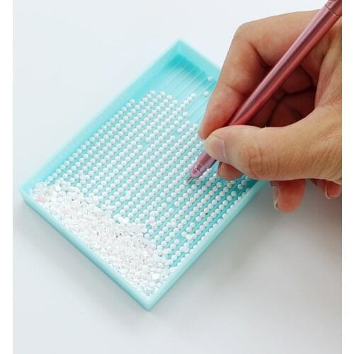 1Pc UV Gel Painting Nail Art Dotting Pen Acrylic Handle Rhinestone Crystal 2 Way Brush Salon Manicure Key Shaped Dotting Tool