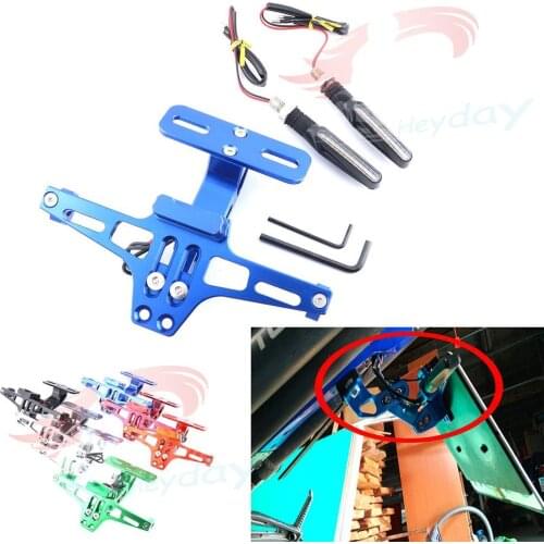 Motorcycle Angle License Number Plate Frame Holder Bracket For YAMAHA T-MAX 530 TMAX 500 MT-03 MT-07 MT-09/MT-09 Tracer R1 R6 R3