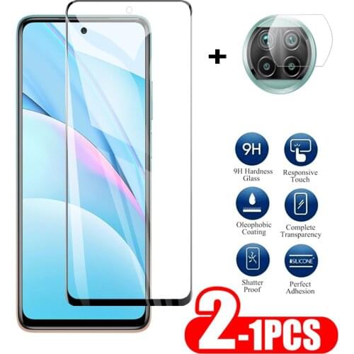 1-2PCS For Xiaomi 10T Pro Tempered Glass Screen + Camera Protector On For xiaomi 10t lite Protector Screen Lens Glass for 10t