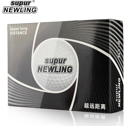 1 Box Supur Newling Golf Balls Supur Long Distance 3 Layers Golf Game Ball 12 pcs Golf Distance Balls