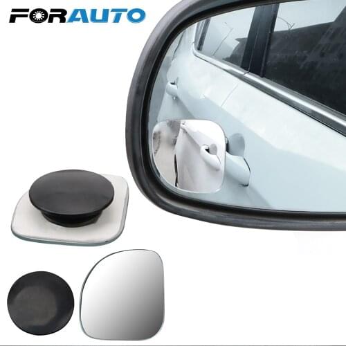 2PCS Car Blind Spot Mirror Wide Angle Round Convex Adjustable 360 Degree Parking Auxiliary Rear View Mirror Exterior Part