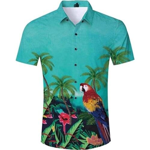 2021 Summer 3D Printed Hawaiian Shirt Mens Harajuku Short sleeve Shirts Psychedelic Colorful Circles Harajuku Casual Shirt