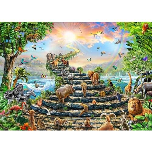 Stairway To Heaven 5D DIY Diamond Painting Animals Cross Stitch Kits Diamond Embroidery Moasic Wall Decoration Gift