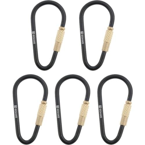 5x Outdoor Gadget Buckle Clip Carabiner Small Karabiners For Camping Hiking