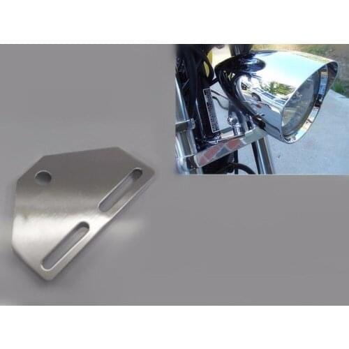 MOTORCYCLE Single Bottom Mount HEADLIGHT Head Light Bracket Adapter For Harley Cruiser Chopper Touring XL Cafe Racer Old School