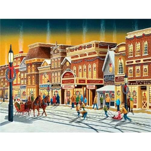 5D DIY Full Square Round Resin Diamond Painting New Christmas Cross Stitch Embroidery Mosaic New Arrival Home Decoration