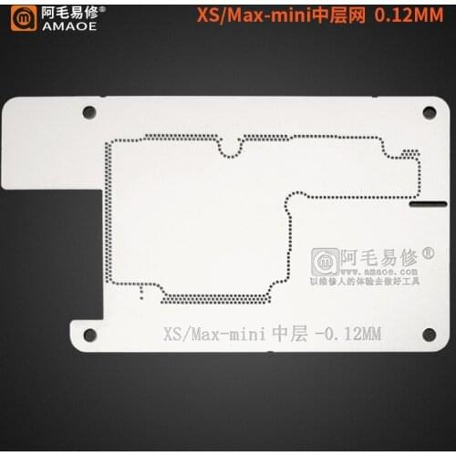 AMAOE for iphone X XS XSMAX 11 12 11Pro/Max 12MINI Middle layer BGA stencil reballing Tin net