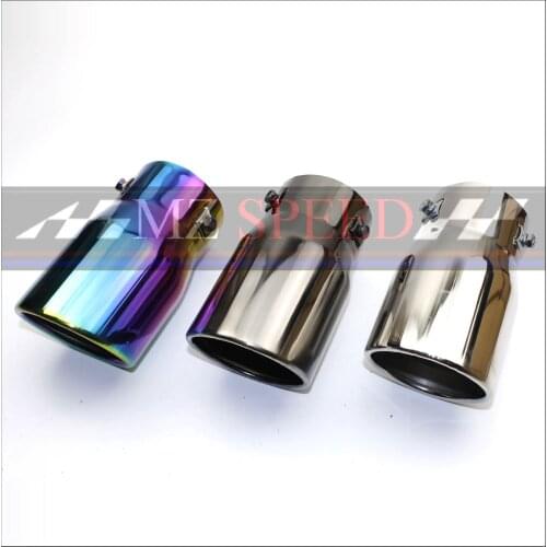 Car del coche silenciador de Acero Inoxidable punta del escape tubo de escape Silenciador punta de la cola For Honda Car Muffler