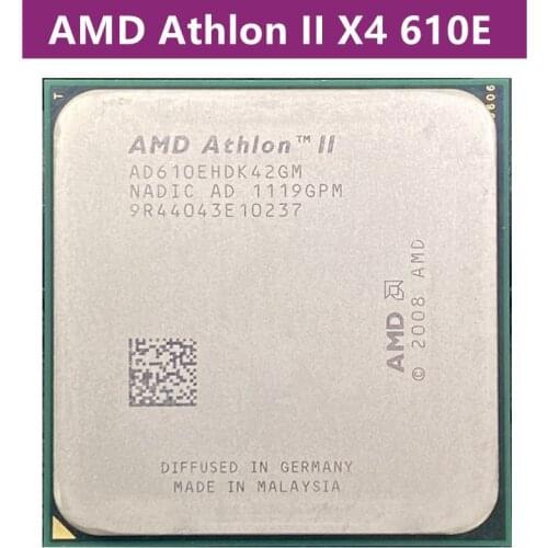 AMD Athlon II X4 610E 610 2.4 GHz Quad-Core CPU Processor AD610EHDK42GM Socket AM3