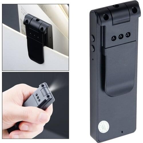 1080P HD Digital Mini Camera Pocket Video Pen Audio Loop Recording w/Back Clip Rotating Lens Rechargeable Infrared Night Vision