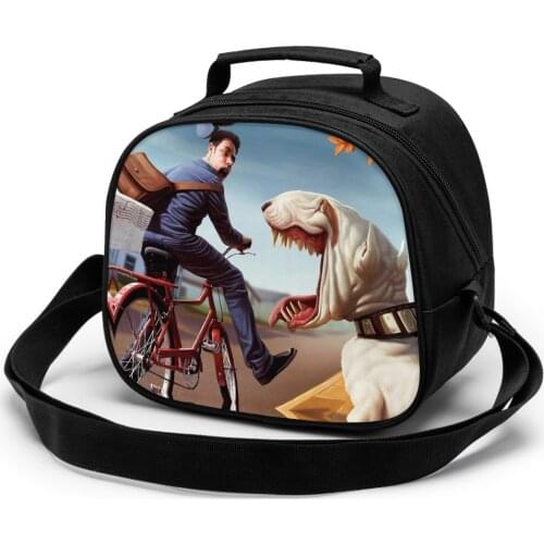 Funny Dogs electric Childrens meal bag Funny DogsFunctional Pattern Cooler Lunch Box Thermal Food Picnic Lunch Bags For Women