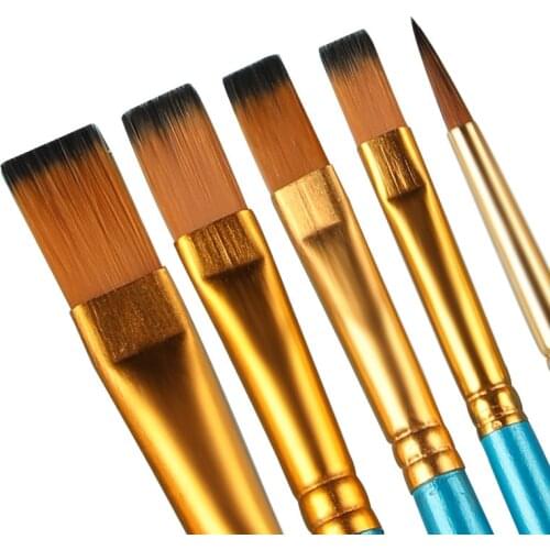 Art Model Paint Nylon Hair Acrylic Oil Watercolour Drawing Art Supplies Color Painting Craft Artist Paint Brushes Set