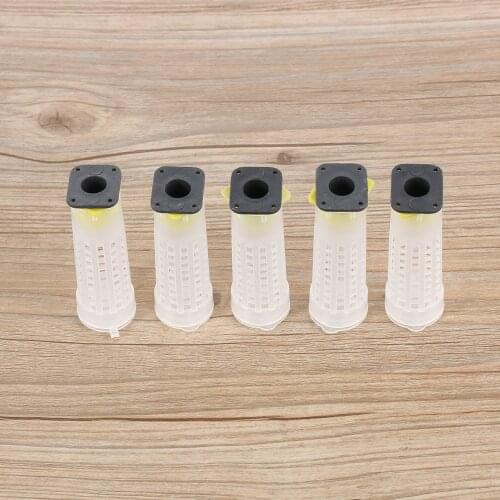 10pcs Cap Beehive Plastic Beekeeping Cell Protector Beekeeper Equip Queen Bee Cage Protective Cover Rearing Prevent Bee Biting