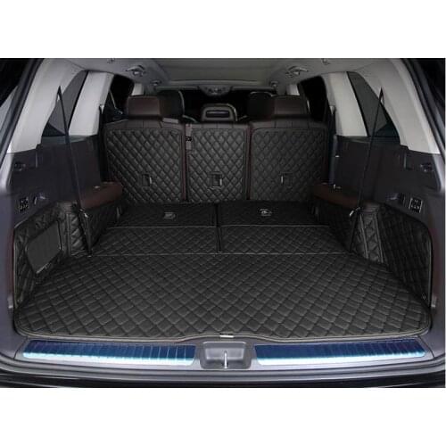 Full set car trunk mats for Mercedes Benz GLS 580 X167 2021 6 7 seats durable boot carpets cargo liner mats for GLS580 2020