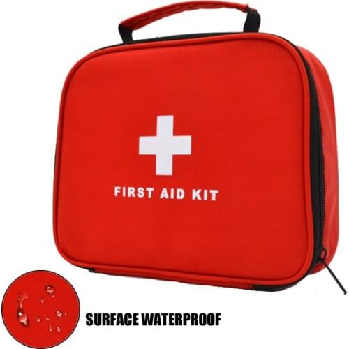 Mini Portable Emergency Kits Bag First Aid Kit Red Bag For Family Travel Outdoor Emergency Medical Treatment