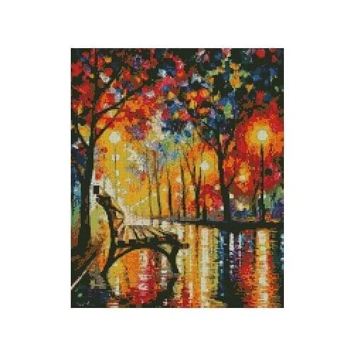 14/16/18/27/28 hot selling Top Quality cross stitch kit raining street rain, oil painting cross stitch FREE delivery 4th