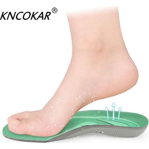New Mens And Womens Movement Type Flat Feet Correction Decompression Shock Absorbent Breathable Running Leisure Insole
