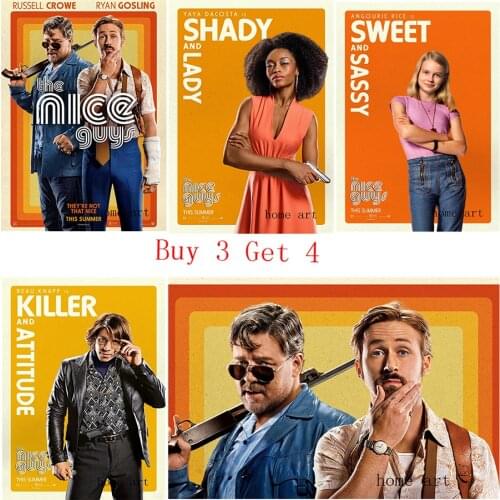 The nice guys Poster Clear Image Wall Stickers Home Decoration Good Quality Prints White Coated Paper