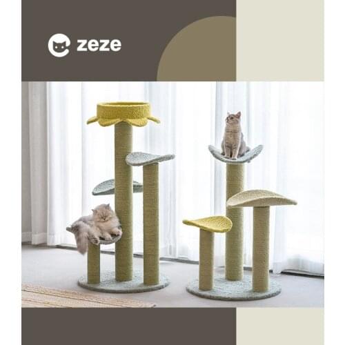 Cat climbing frame, cat litter, cat tree, one jump platform shelf, grabbing board, sisal, grabbing post, cat villa, cat toy