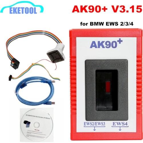 AK90+ Key Programmer For BMW EWS2/3/4 Key Code Reader V3.19 Newest Version AK90 Key Maker For BMW Programming Tool