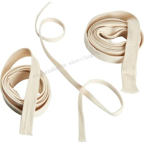 Shuoteng 10 meters natural cotton braided casing manufacturers production
