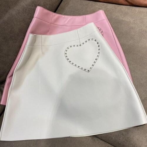 Vinieer Leather Pencil Skirts