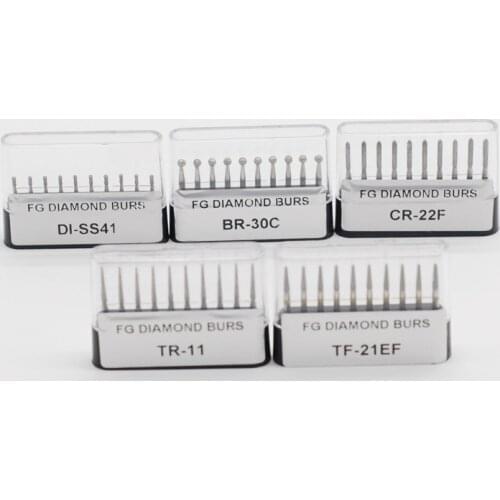 Dentistry Clinic High Speed Handpiece Polishing Diamond Bur Drill Kit 1.6mm