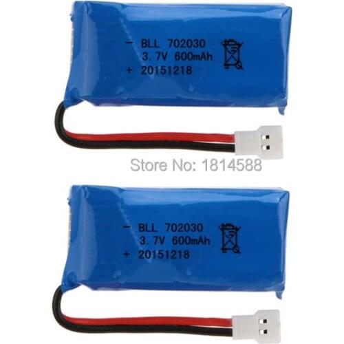 2PCS SYMA X9 Quadcopter Parts 3.7V 600mAh Battery