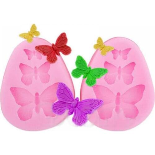 1pc Butterfly Silicone Mold Baking Accessories 3d Diy Sugar Craft Mould Chocolate Cutter Fondant Mould Cake Decorating Tool