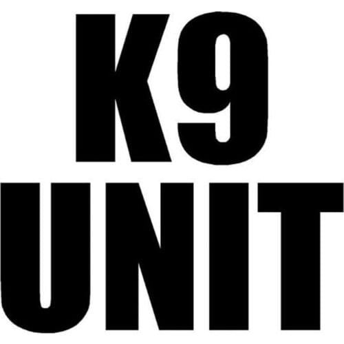 10.5*9.9CM K9 UNIT Car Sticker Funny Reflective Decorative Car Styling Motorcycle Stickers Black/Silver C9-0544