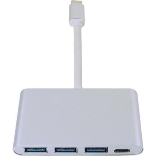 USB Type C to USB Adapter,3.0 USB C(Thunderbolt 3) to 3 Port USB3.0 Hub with Type-c Female Extension Interface for MacBook/Chr