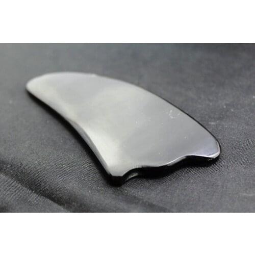 Large Natural Buffalo horn SPA Scraping Plate Body Massager Chinese Traditional Acupuncture Massage Gua Sha Board Scrape Therapy